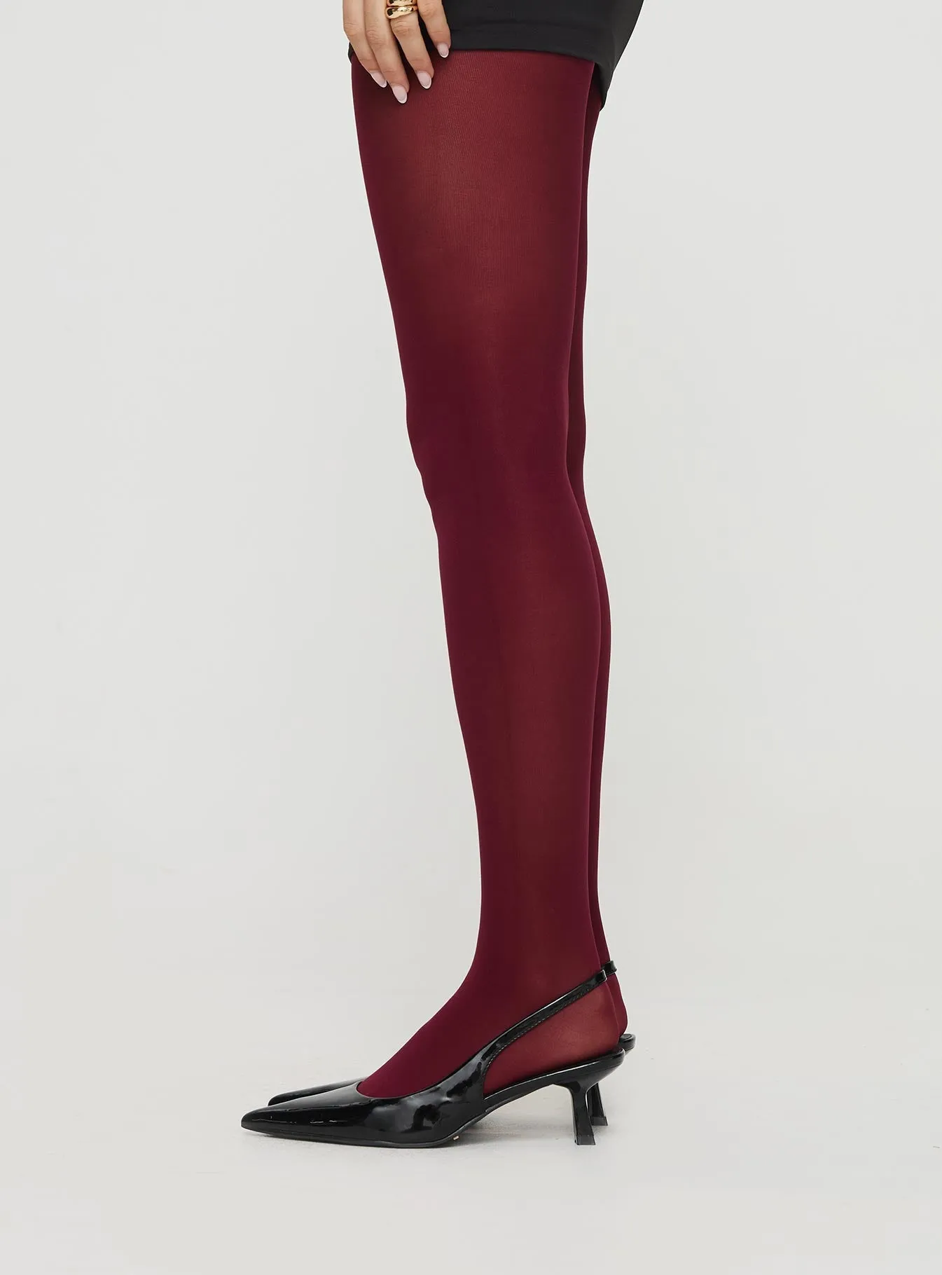 Eliseo Stockings Burgundy