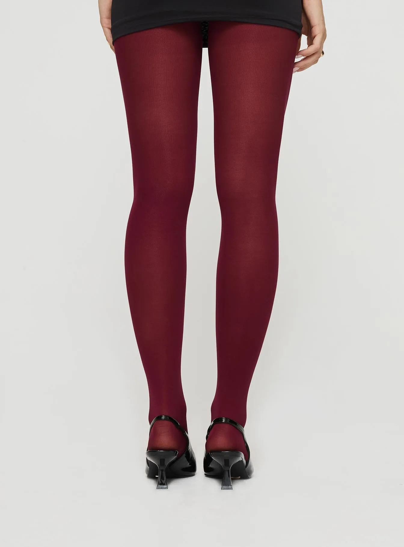 Eliseo Stockings Burgundy