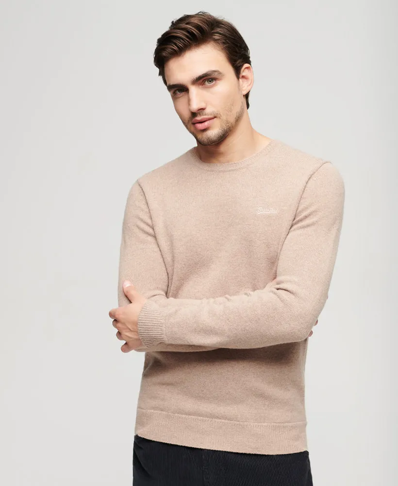 Essential Crew Jumper | Birch Brown Marle