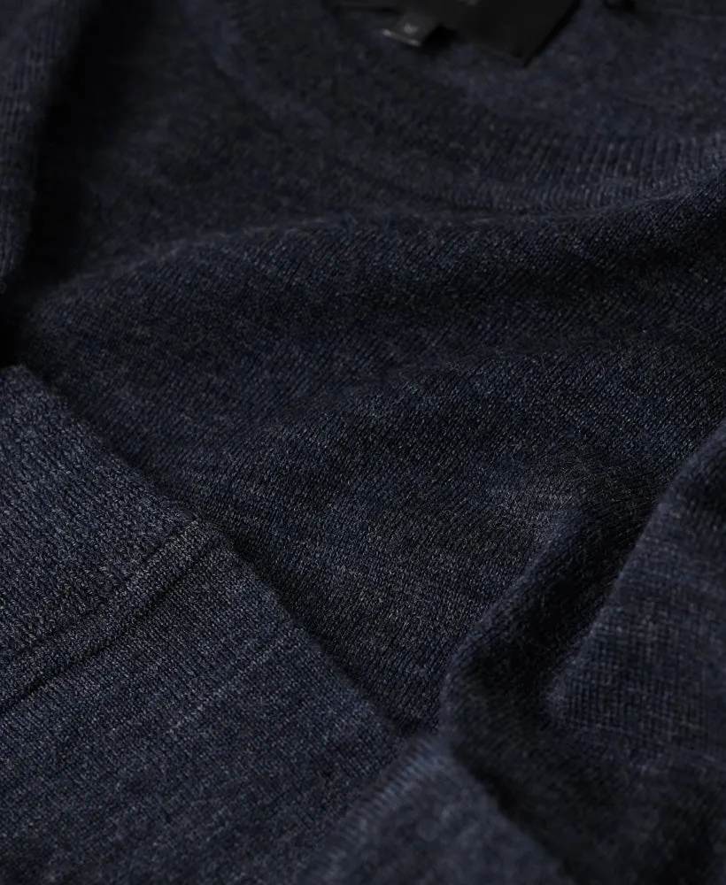 Essential Crew Jumper | Carbon Navy Marle