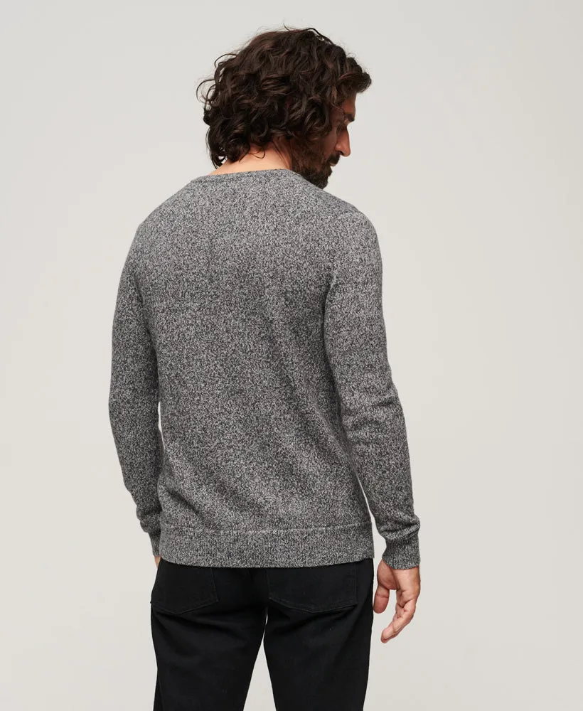 Essential Crew Jumper | Dark Charcoal Jaspe