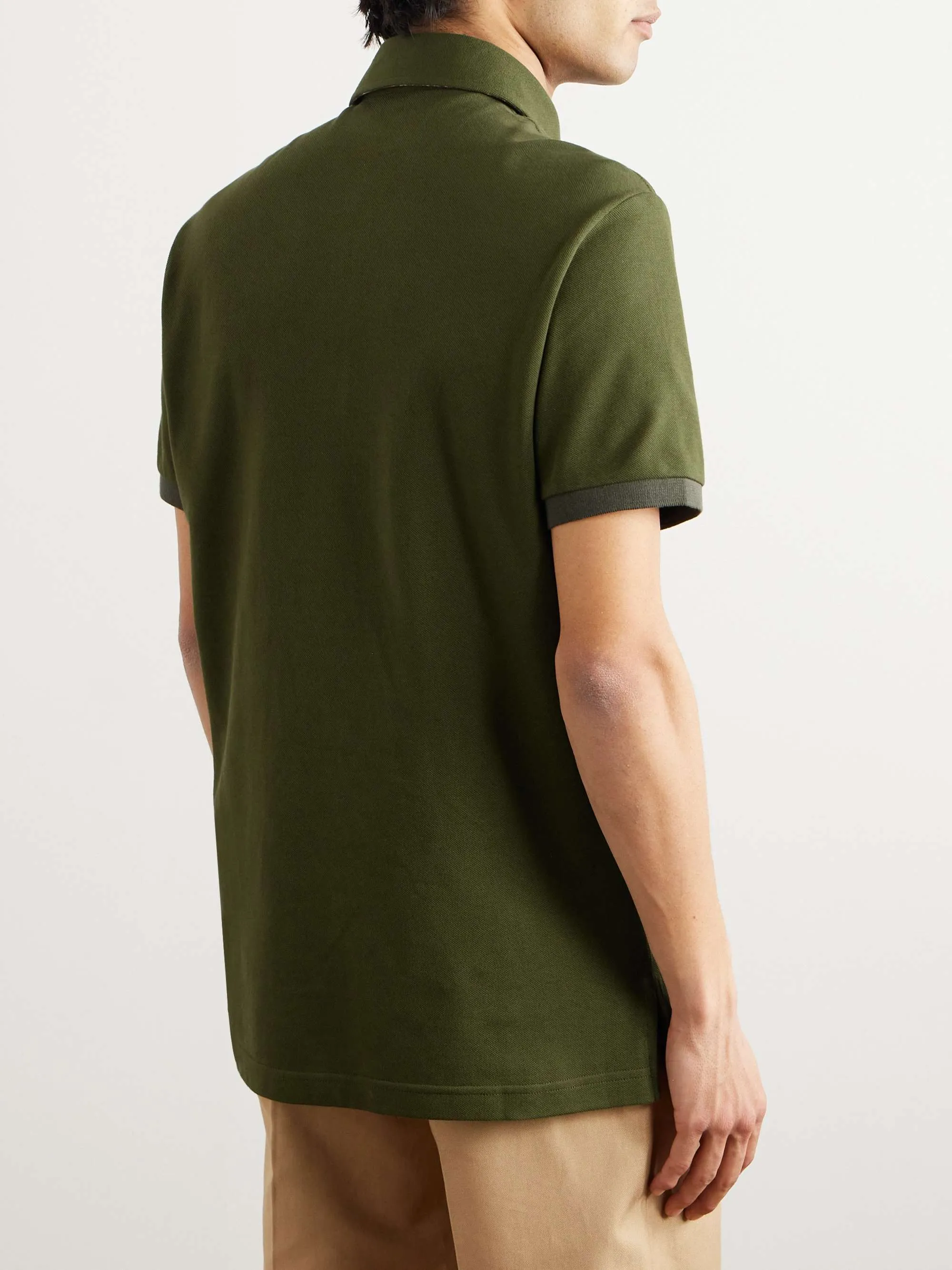 ETRO  |Pullovers Cotton Short Sleeves Logo Luxury Polos