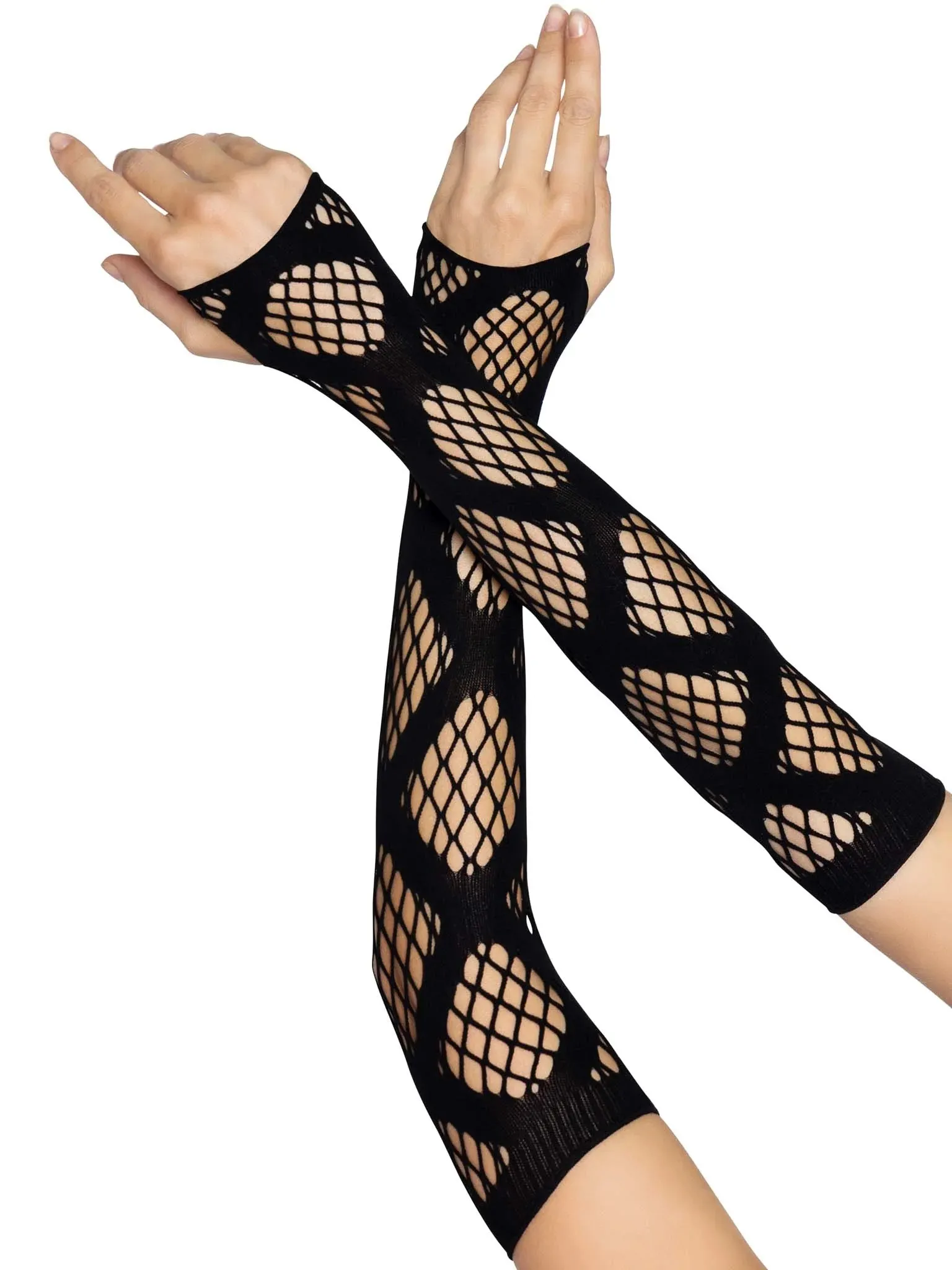 Faux Wrap Net Arm Warmer