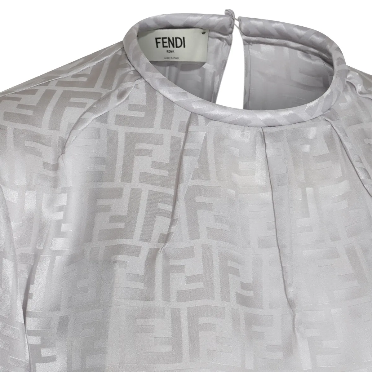 FENDI  |Monogram Casual Style Silk Long Sleeves Party Style