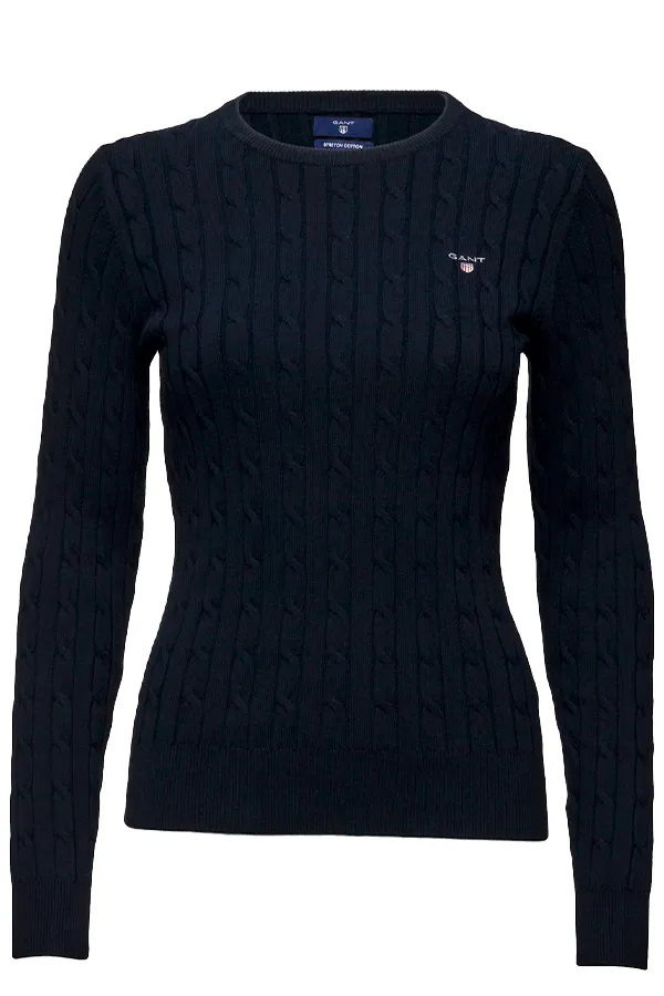 GANT Women Cable Knit Navy