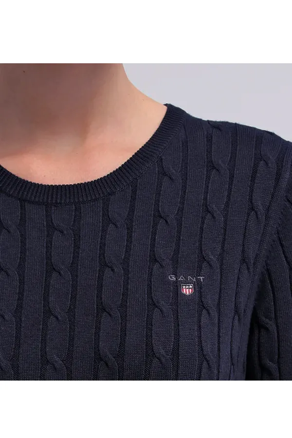 GANT Women Cable Knit Navy