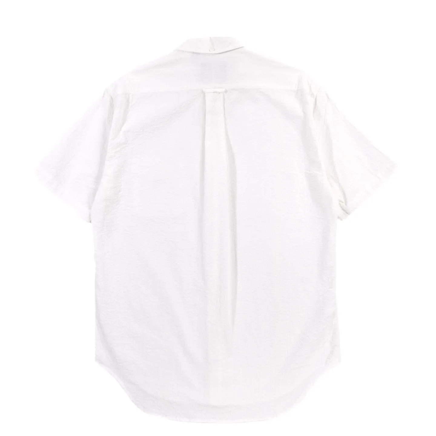 GITMAN VINTAGE SS BUTTON DOWN WHITE SEERSUCKER