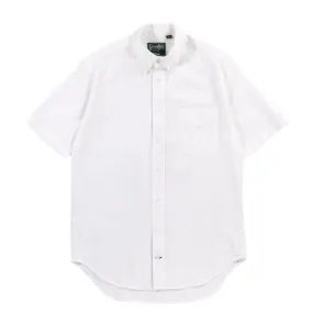 GITMAN VINTAGE SS BUTTON DOWN WHITE SEERSUCKER