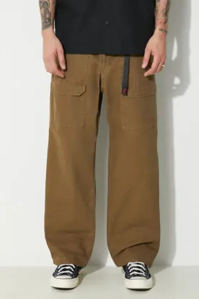 Gramicci cotton trousers Canvas Eqt Pant green color G4SM.P004