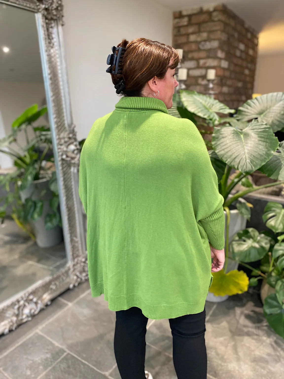 Green Premium Cable Knit Alice