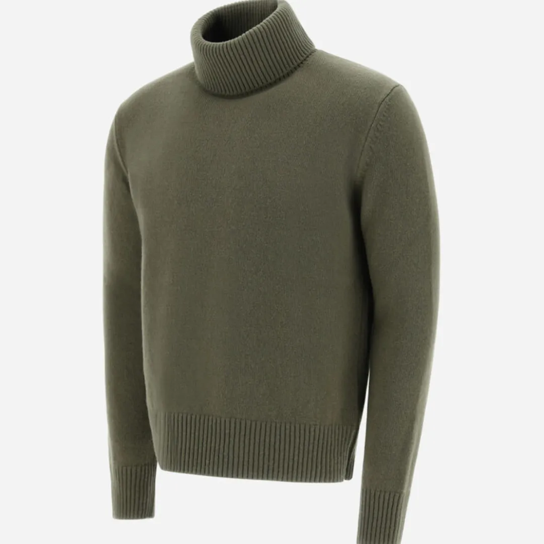 HERNO  |Pullovers Wool Long Sleeves Plain Sweaters