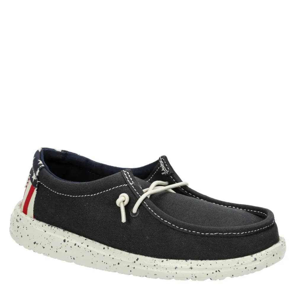 HEYDUDE  BOYS WALLY YOUTH AMERICANA SLIP ON SNEAKER