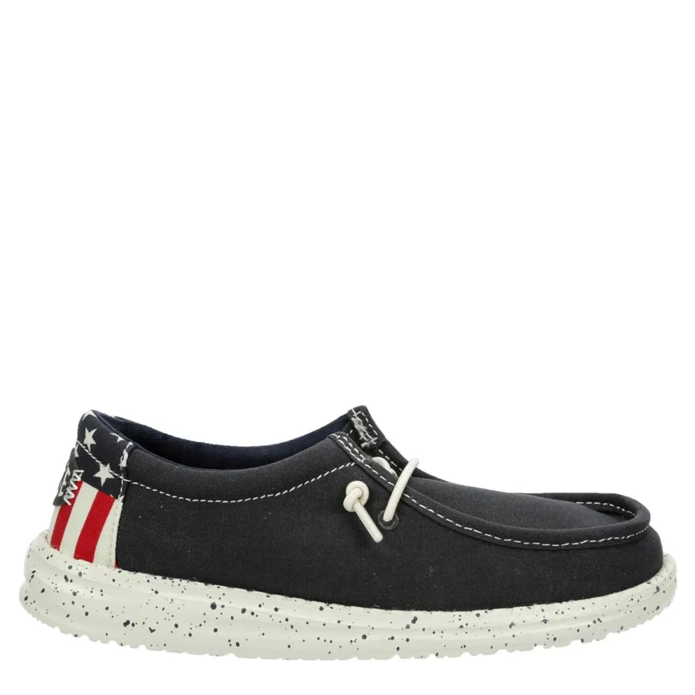 HEYDUDE  BOYS WALLY YOUTH AMERICANA SLIP ON SNEAKER