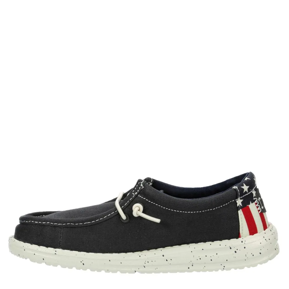 HEYDUDE  BOYS WALLY YOUTH AMERICANA SLIP ON SNEAKER