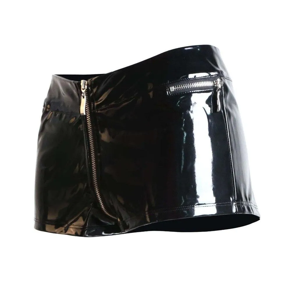 High Quality Wet Look Patent Leather Shorts