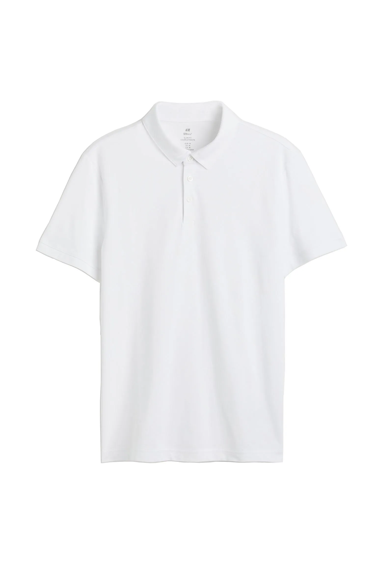 H&M  |Pullovers Plain Cotton Short Sleeves Polos