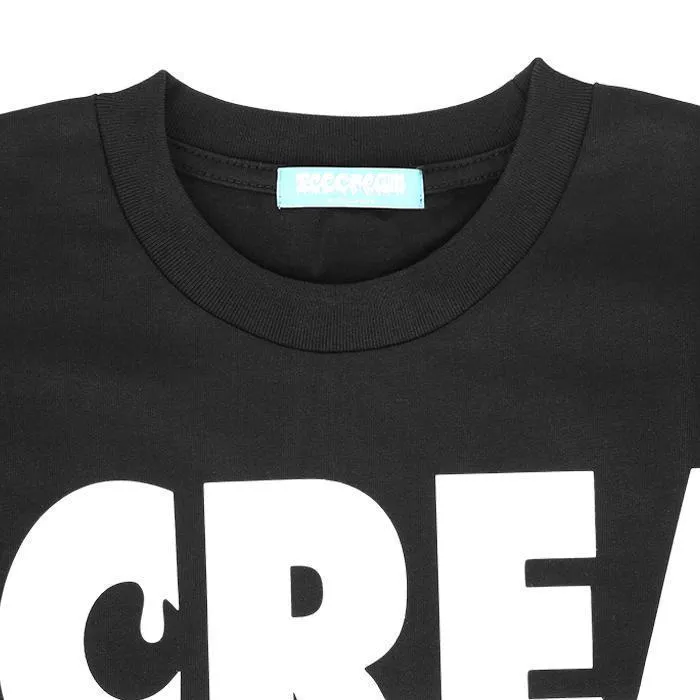 Icecream  |Crew Neck Pullovers Unisex Street Style Long Sleeves Plain