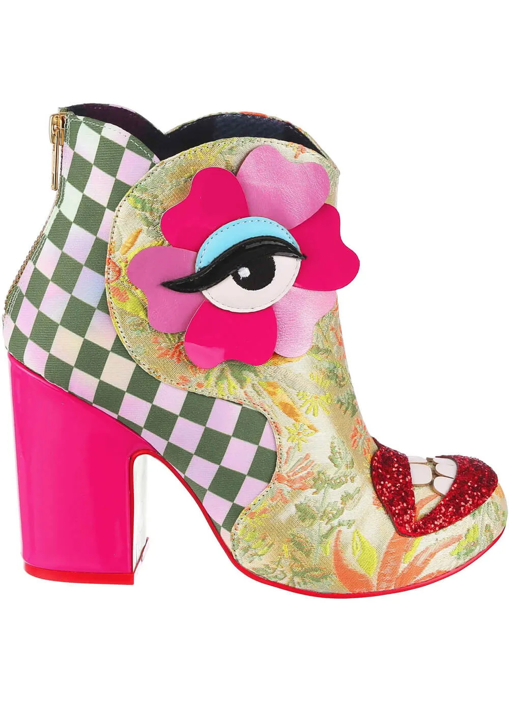 Irregular Choice Arty Farty 60's Boots Green