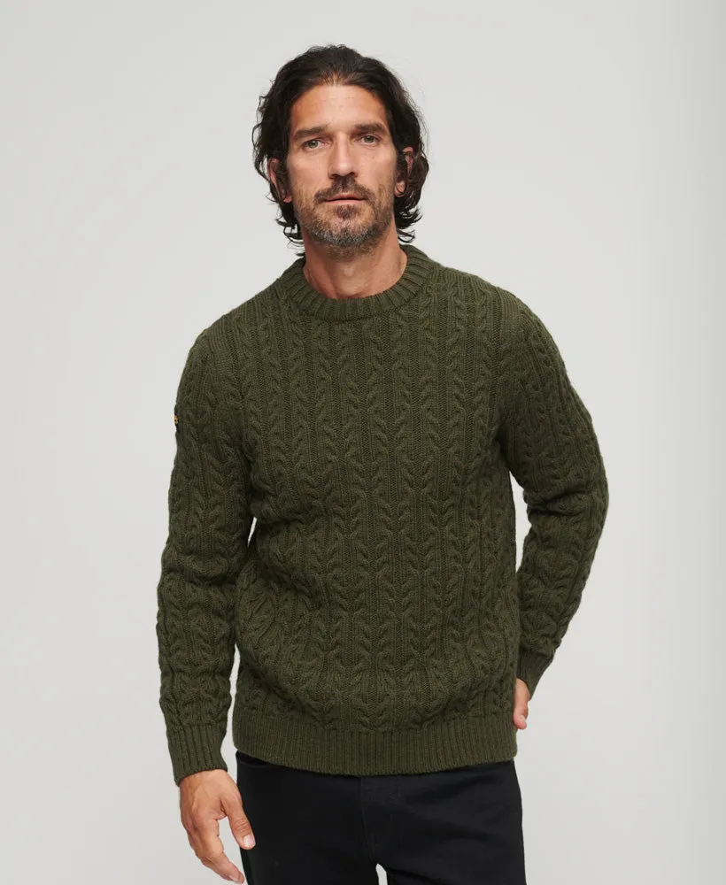 Jacob Crew Jumper | Army Khaki