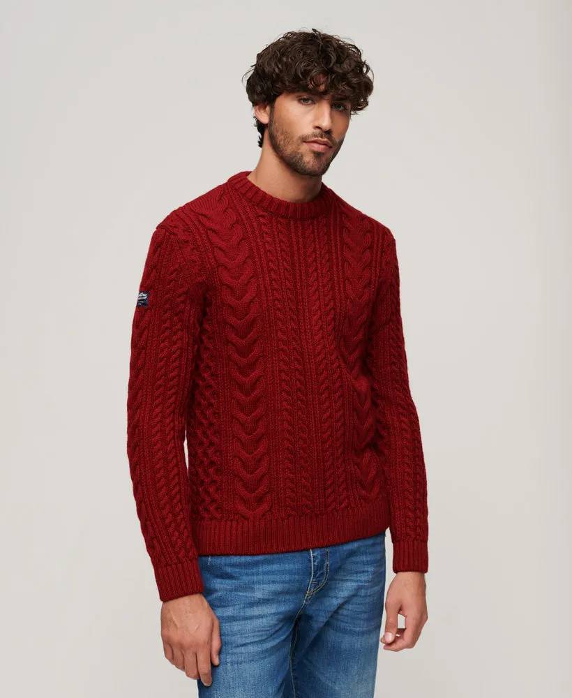 Jacob Crew Jumper | Deep Burgundy