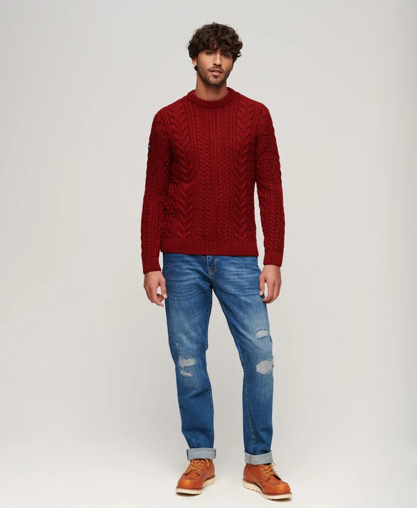 Jacob Crew Jumper | Deep Burgundy