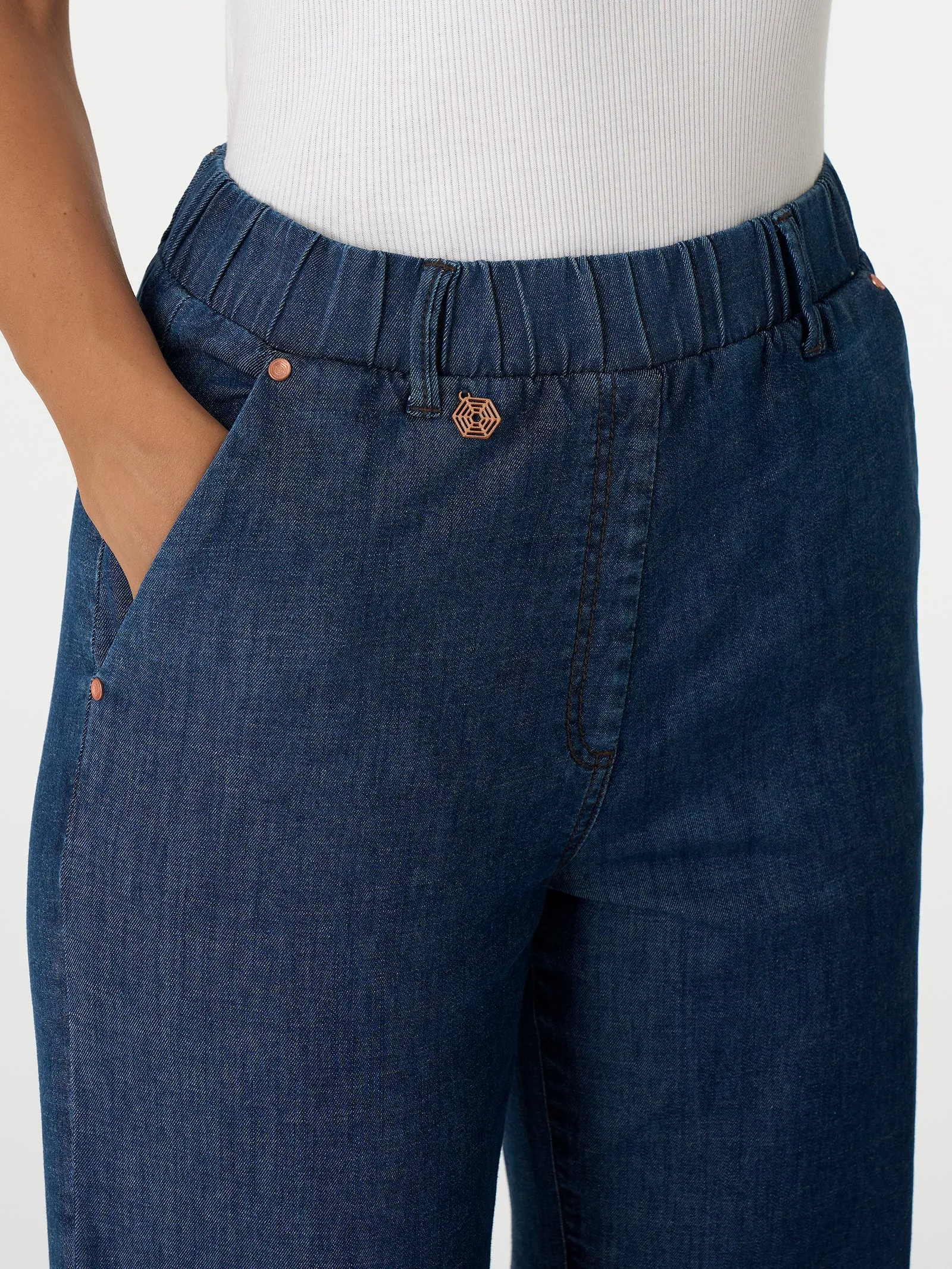 Jeans Carrot in Light Denim - Jeans