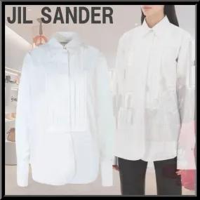 Jil Sander  |Casual Style Long Sleeves Plain Cotton Office Style