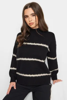 Jumpers & Cardigans | Petite Printed High Neck Jumper | PixieGirl