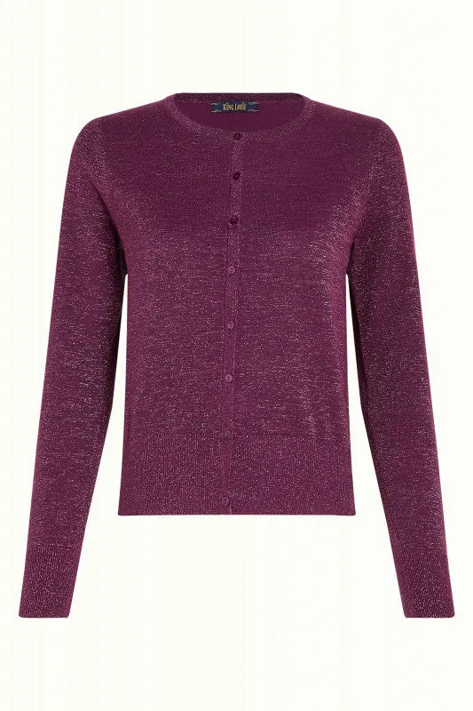 King Louie - Cardi Round Neck Lapis Caspia Purple