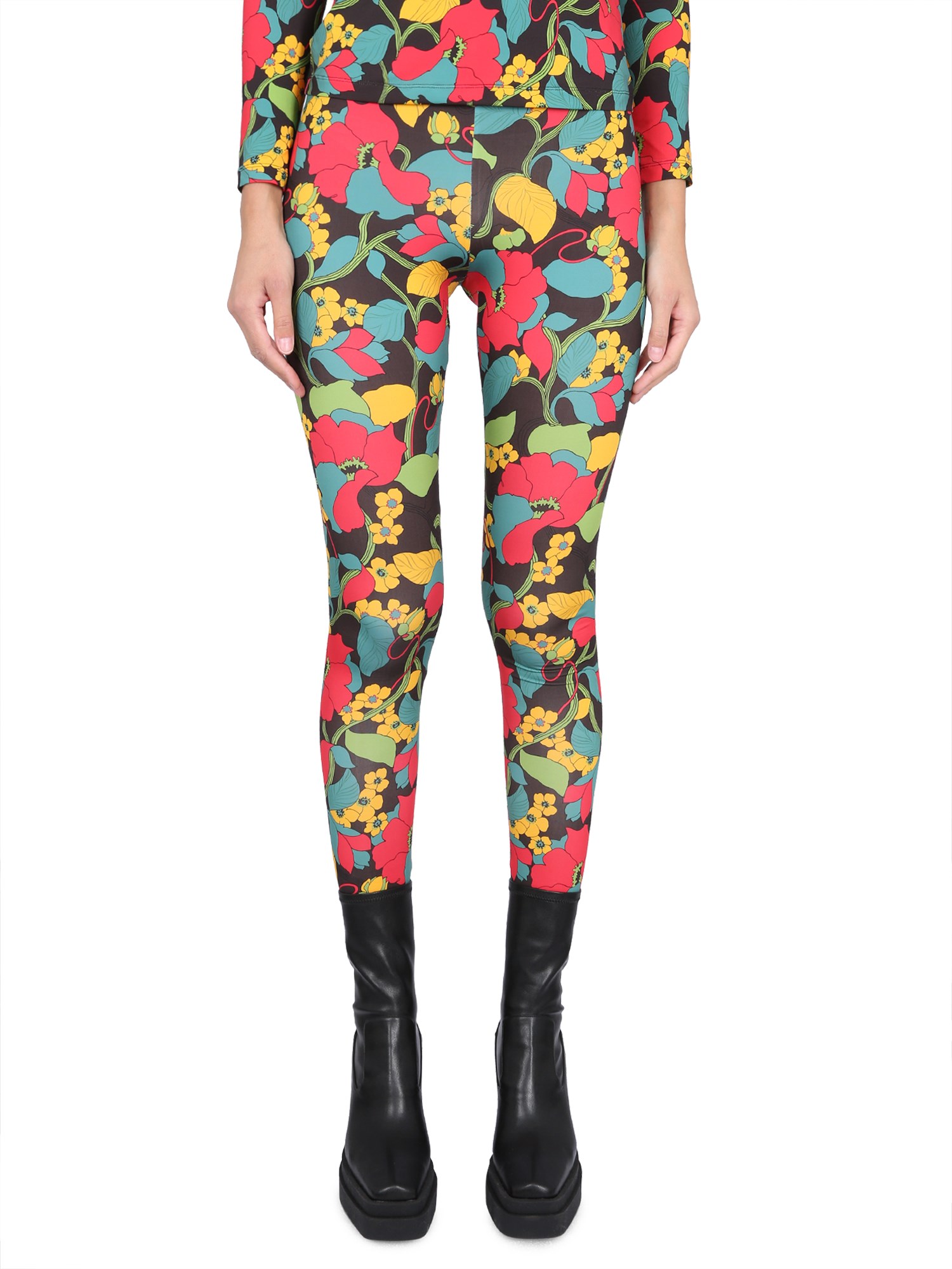 LA DOUBLEJ    JERSEY LEGGINGS WITH PRINT