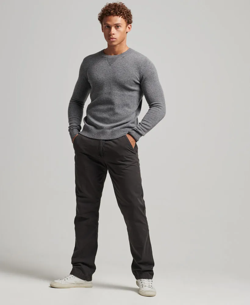 Lambswool Crew Jumper | Cloud Grey Marle