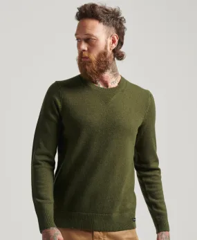 Lambswool Crew Jumper | Rural Green