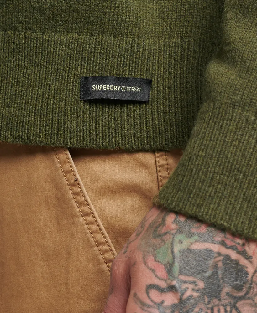 Lambswool Crew Jumper | Rural Green