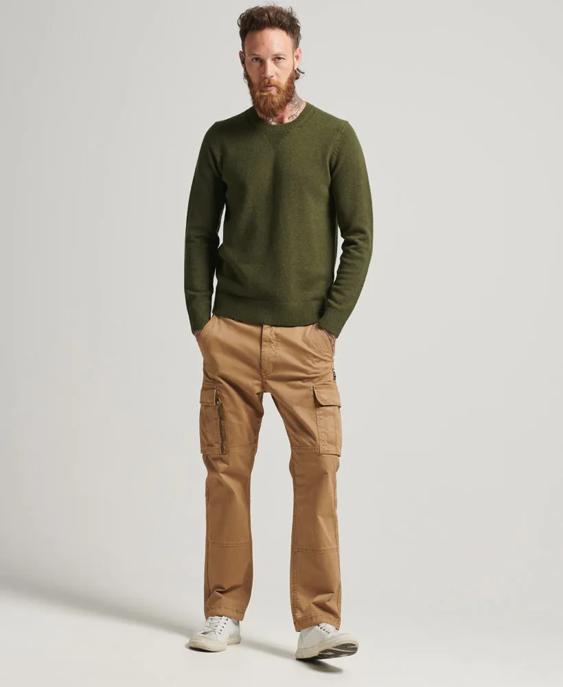 Lambswool Crew Jumper | Rural Green