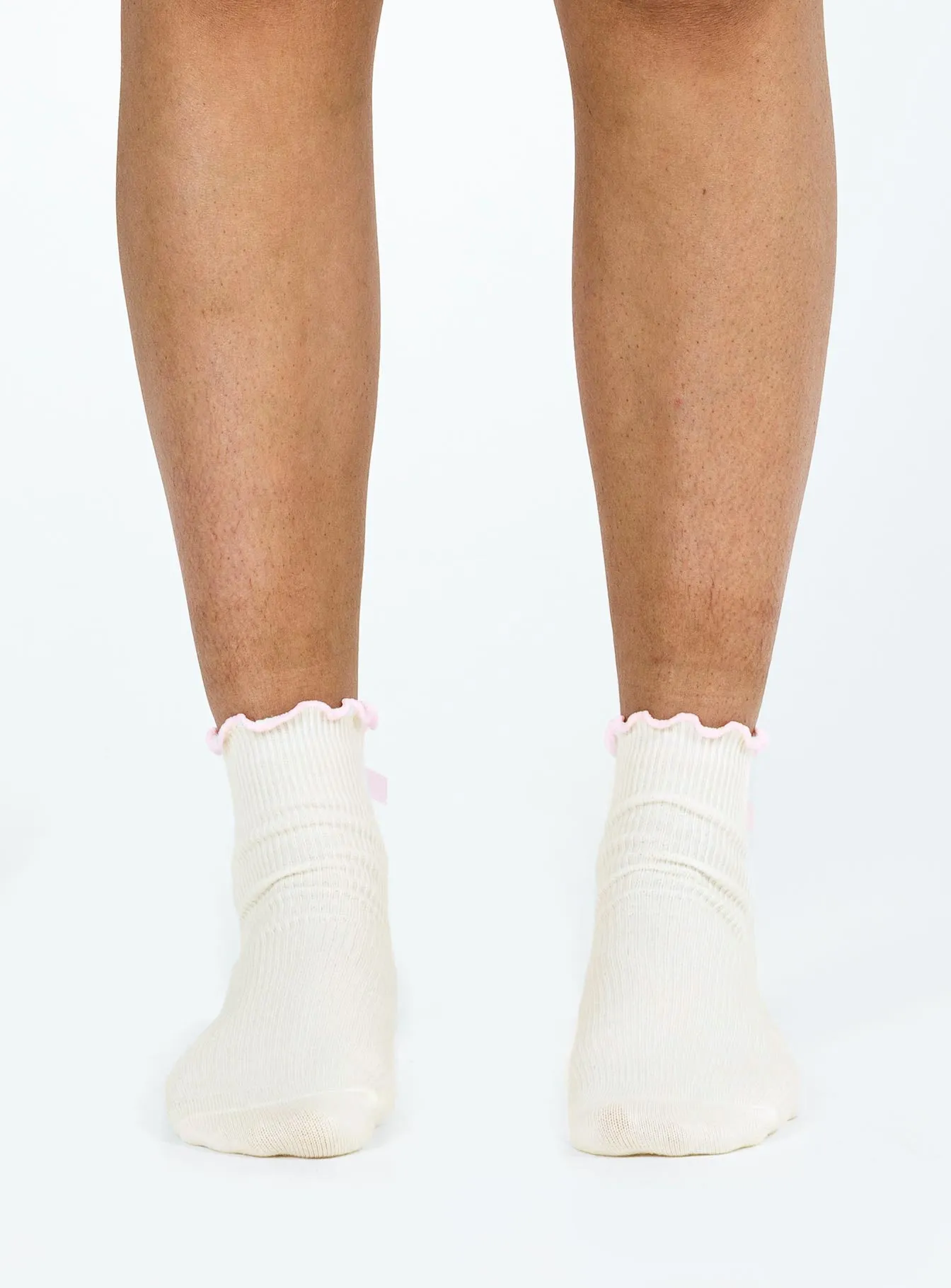 Lanter Socks Cream / Pink