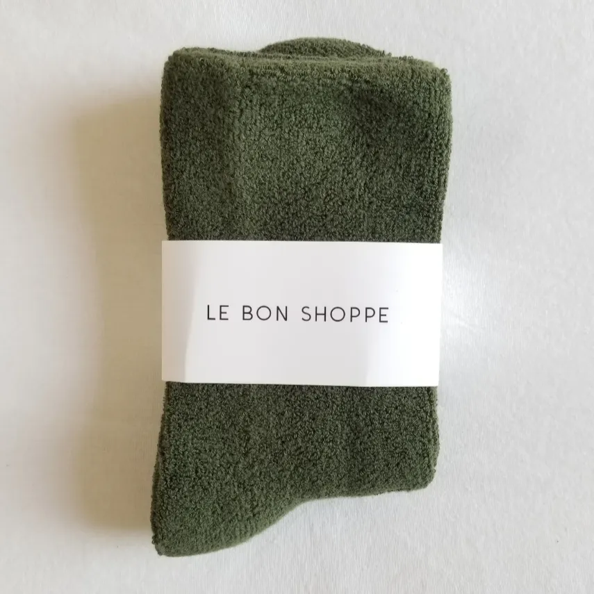 Le Bon Cloud Socks- Forest