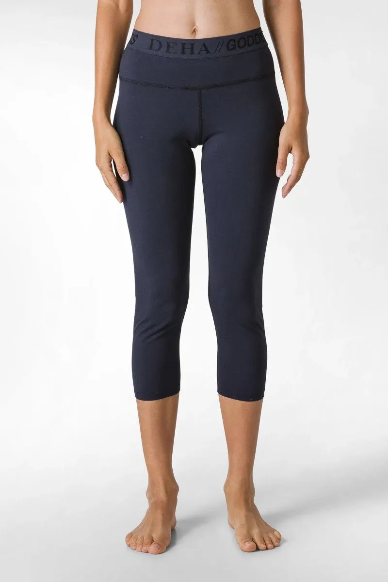 Leggings 7/8 jersey donna Blu