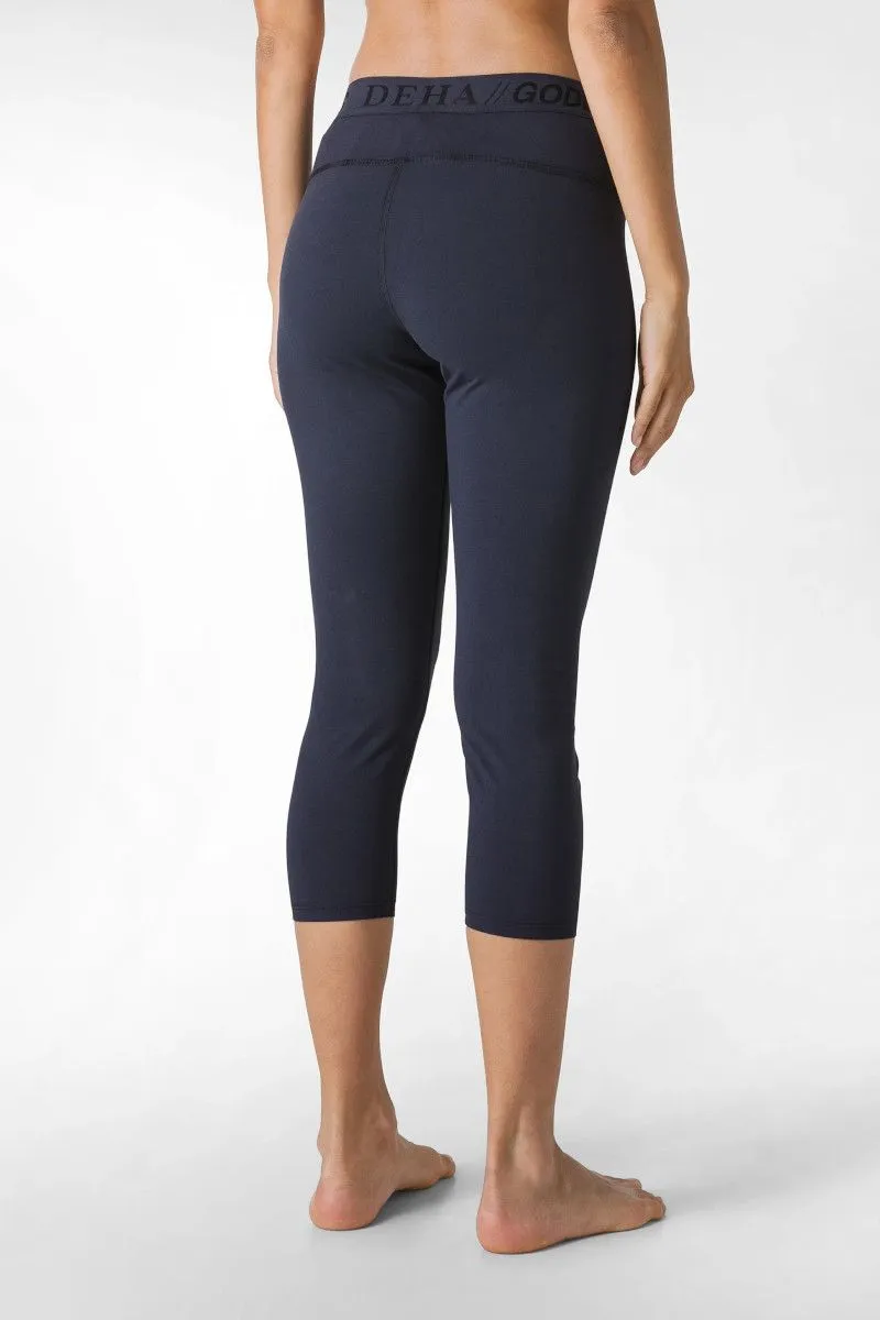 Leggings 7/8 jersey donna Blu