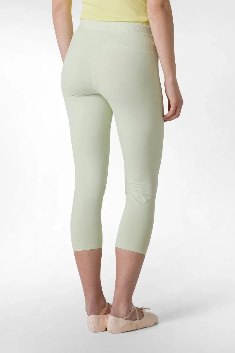 Leggings 7/8 jersey donna Verde