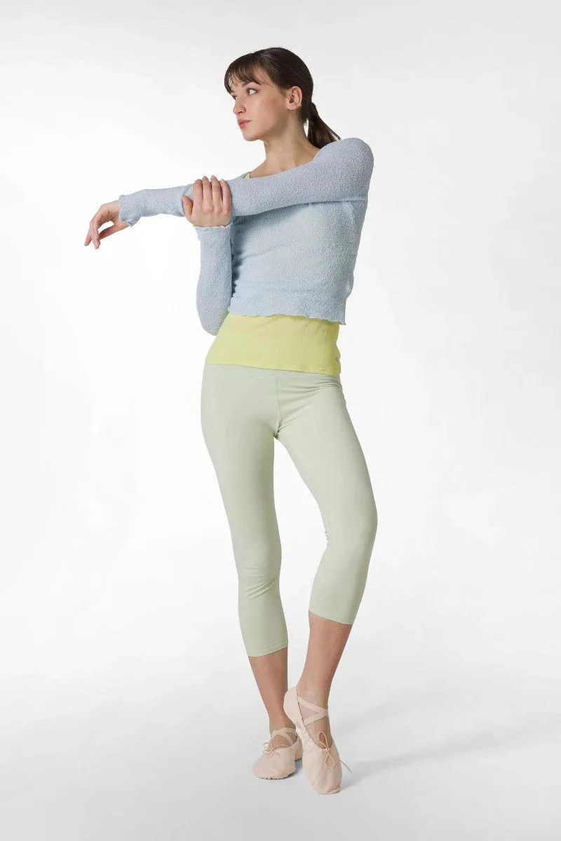 Leggings 7/8 jersey donna Verde