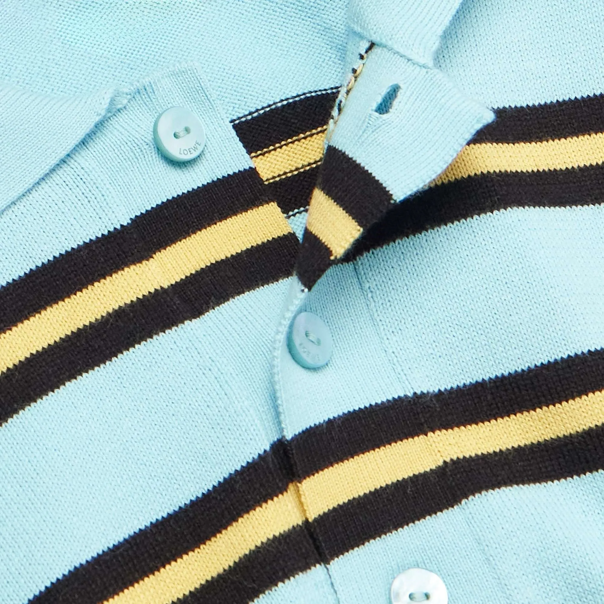 LOEWE  |Pullovers Stripes Long Sleeves Cotton Luxury Polos