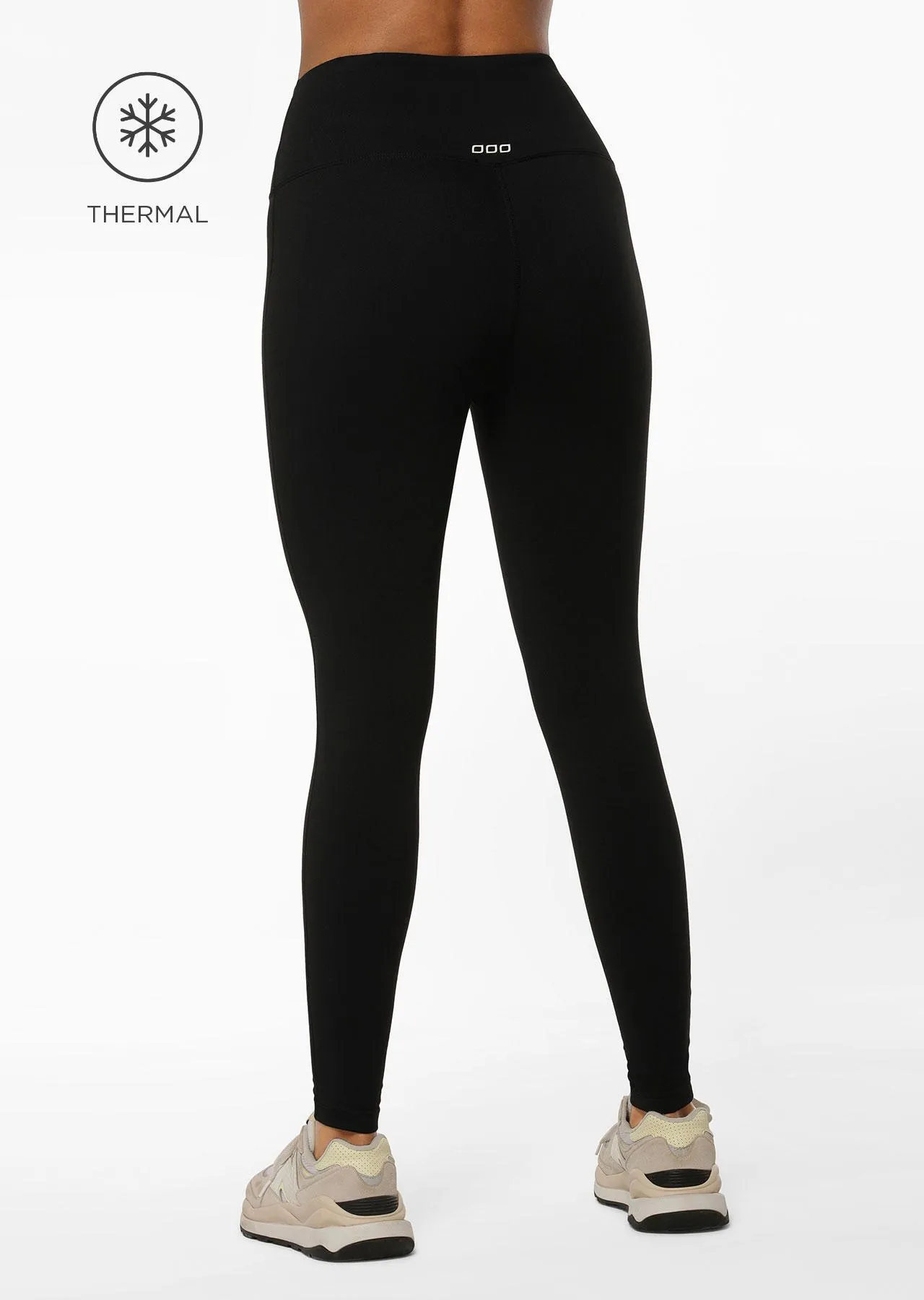 Lotus Thermal No Chafe Full Length Leggings | Black | Tights and Leggings | Lorna Jane Australia