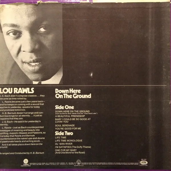 Lou Rawls ~ Down Here On The Ground