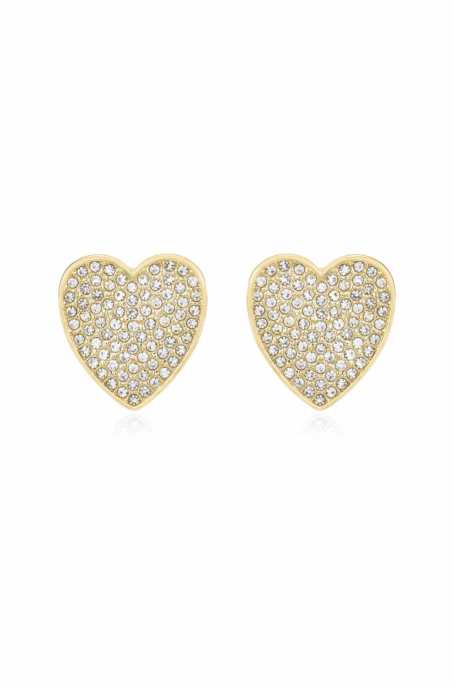 Love On Down Crystal Heart Stud Earrings