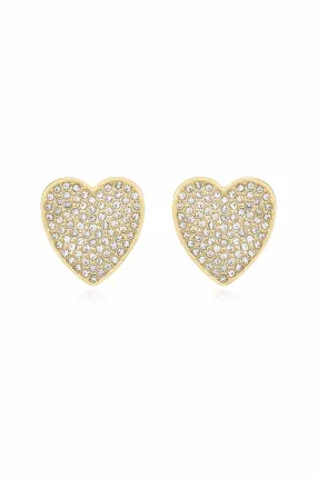 Love On Down Crystal Heart Stud Earrings