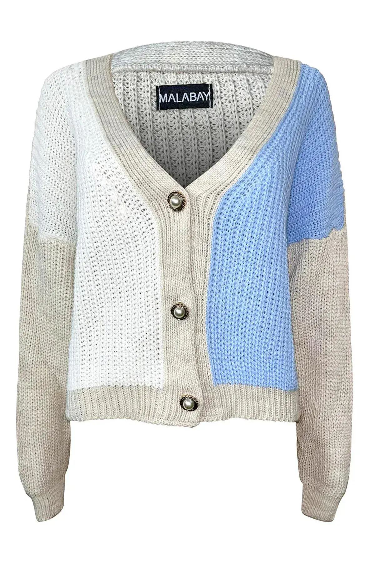 Lucille  Colour Block Knitted Cardigan