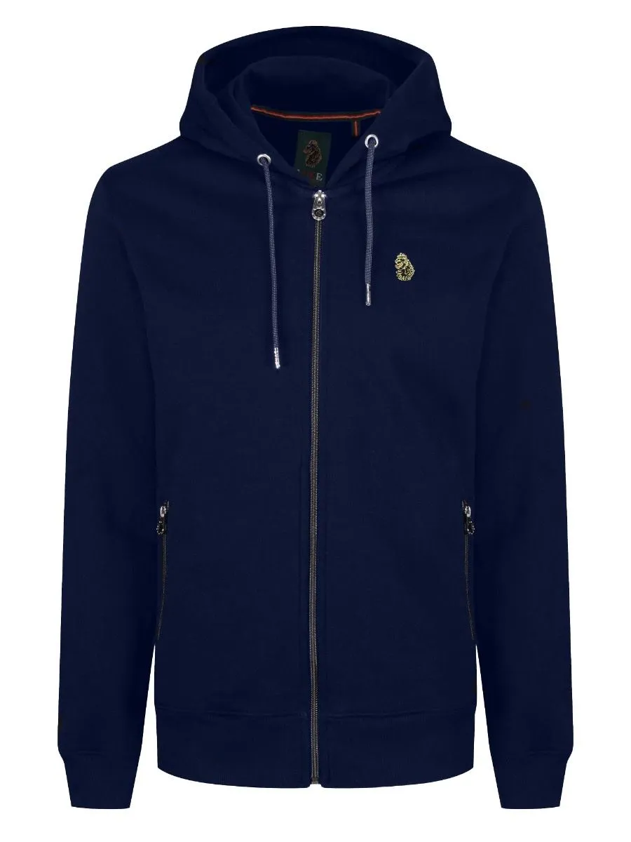 Luke 1977 Berlin Zip Hoodies Dark Navy