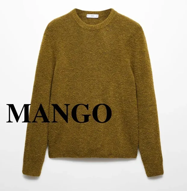 MANGO  |Pullovers Wool Long Sleeves Plain Sweaters