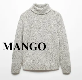 MANGO  |Pullovers Wool Long Sleeves Sweaters