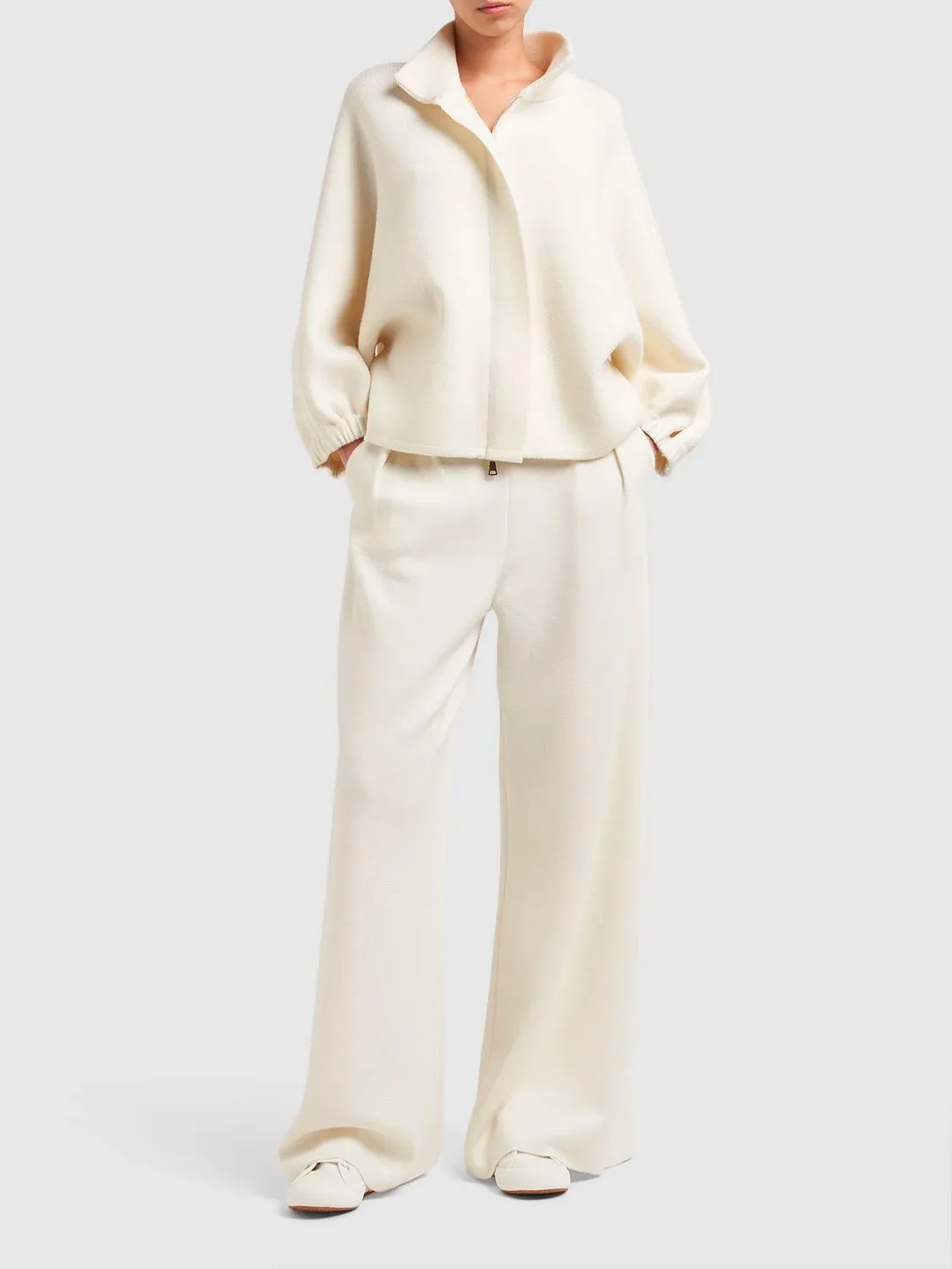 MaxMara  |Wool Long Sleeves Cardigans